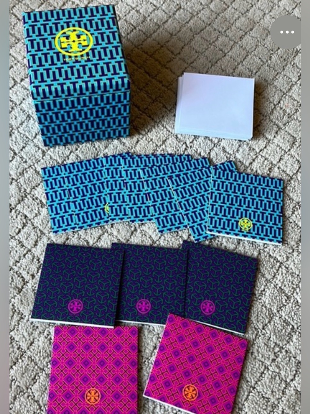 🖤TORY BURCH SET OF 24 BLANK CARDS AND ENVELOPES BOX🖤